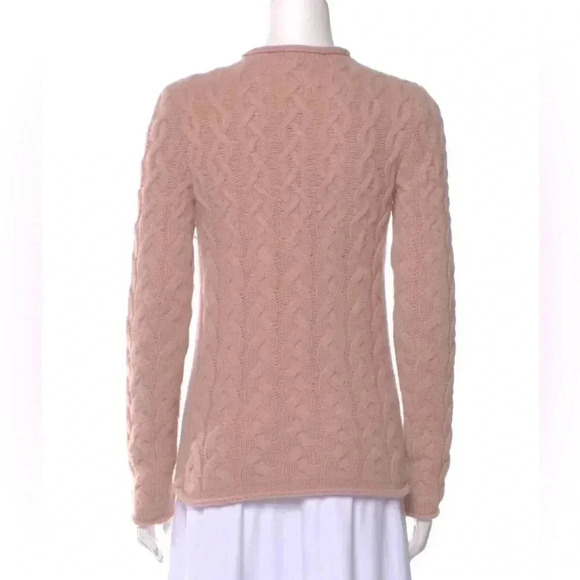 Tory Burch Pink Cable Knit Sweater - Picture 5 of 6